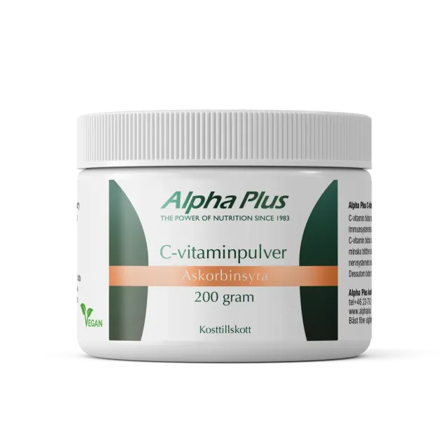 A+ Multivitamin C-vitamin pulver 200 g askorbinsyre