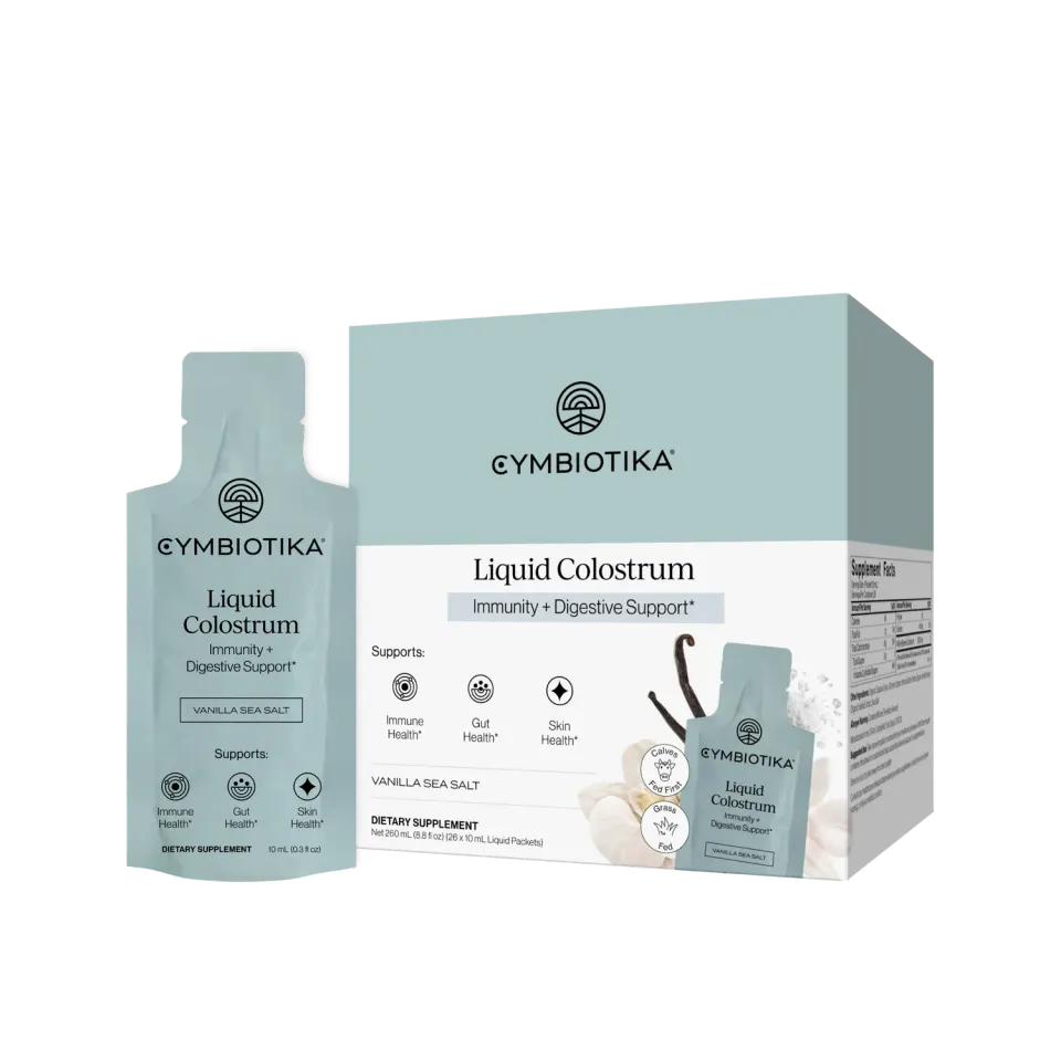 Cymbiotika Liquid Colostrum flytende råmelk vanilje
