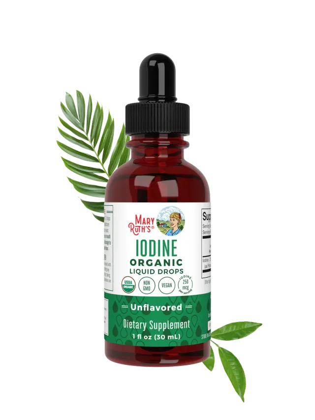 MaryRuth's Iodine Liquid Drops jod 450 doser 2 dråper