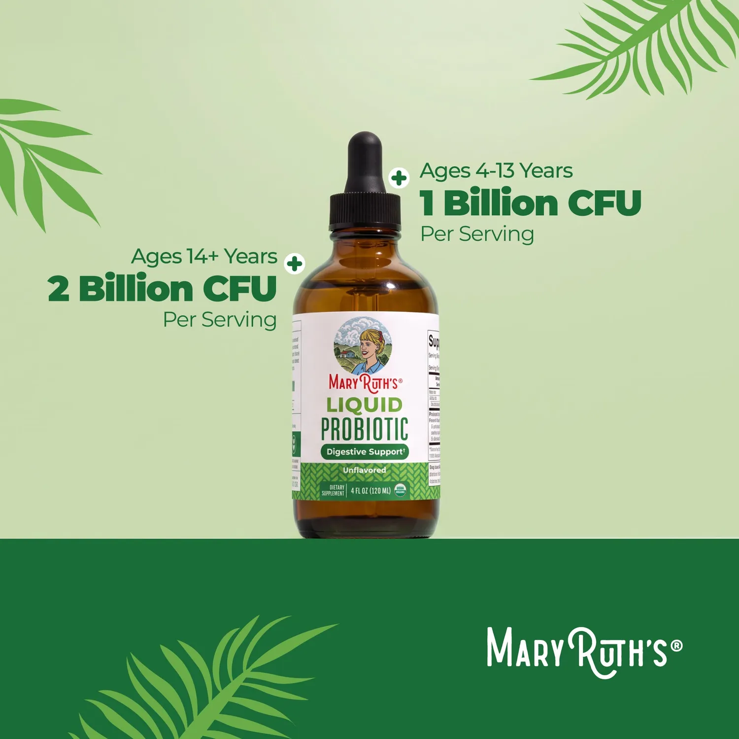 MaryRuth's Organic Liquid Probiotic dråper 13 stammer