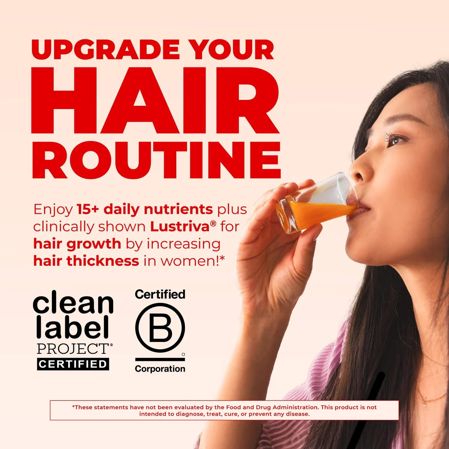 MaryRuth's Morning Multivitamin Hair Growth flytende 2-pk