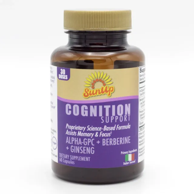 LipoNaturals SunUp Cognition kapsler 30 doser fokus