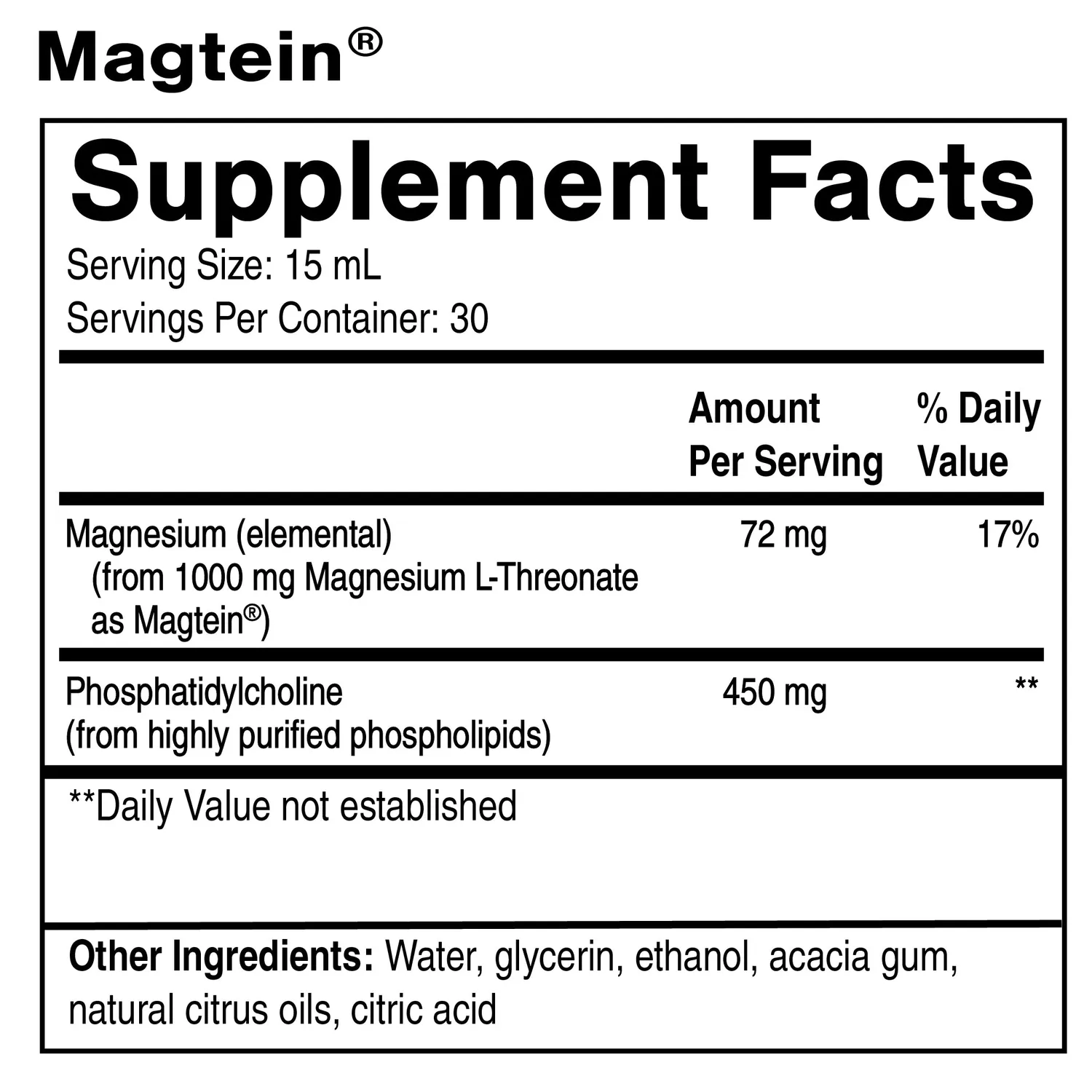Quicksilver Scientific Magtein Magnesium 450 ml l-treonat