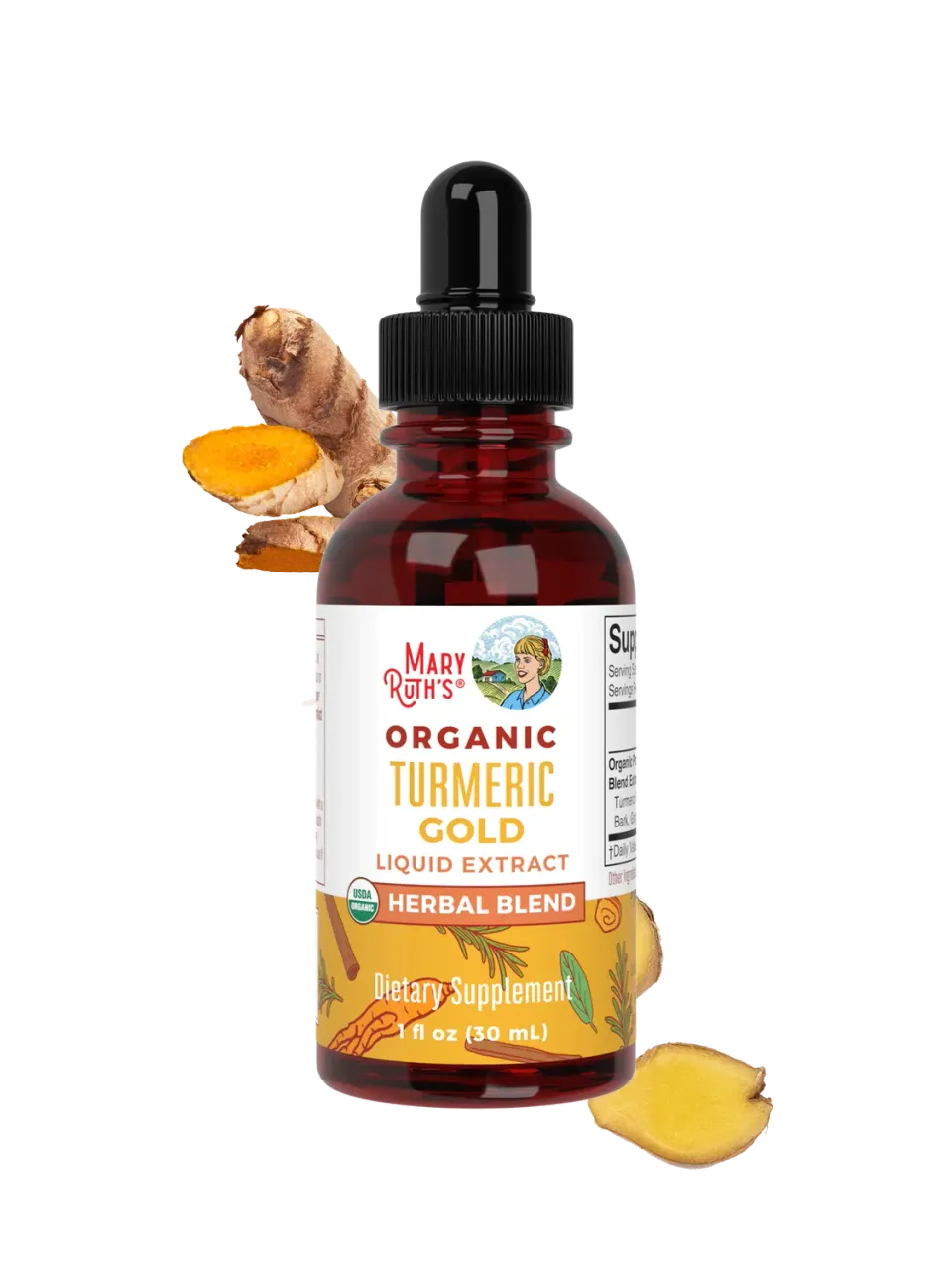 MaryRuth's Turmeric Gold gurkemeiedråper