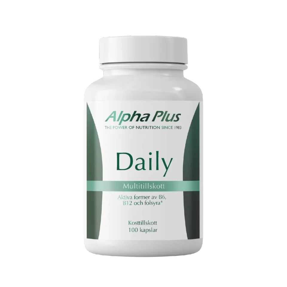 Alpha Plus Daily multivitamin 100 kapsler bredspektret
