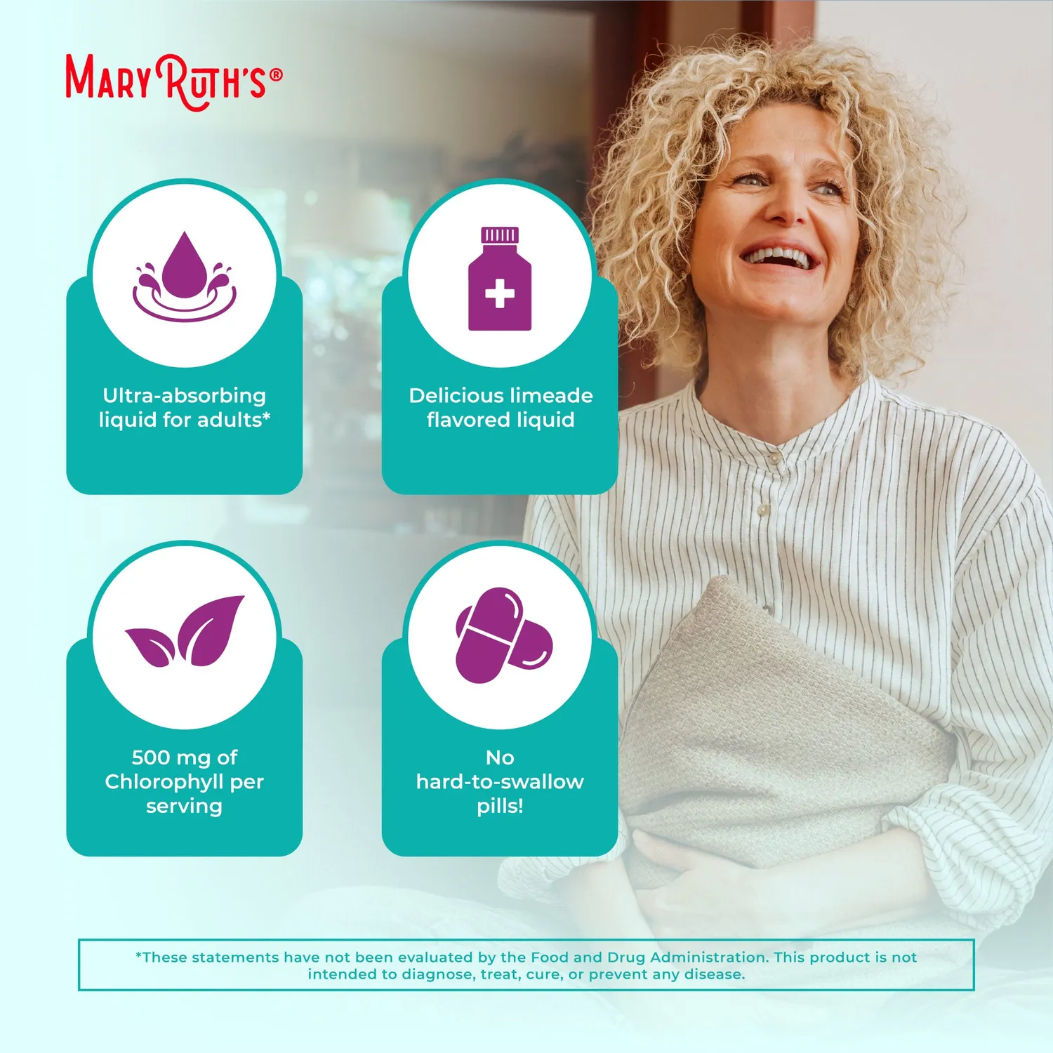 MaryRuth's Sea Moss Spirulina Chlorella liposomal lime