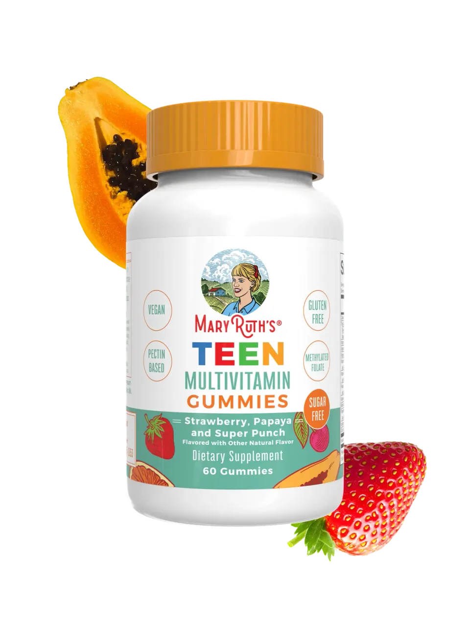 MaryRuth's Teen Multivitamin gummies tenåring sukkerfri
