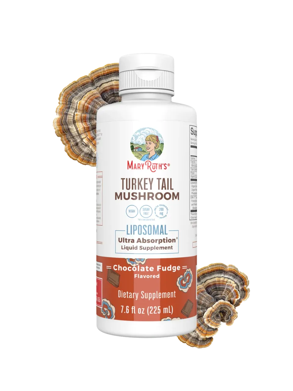 MaryRuth's Turkey Tail Mushroom liposomal sjokolade 1 g per dose