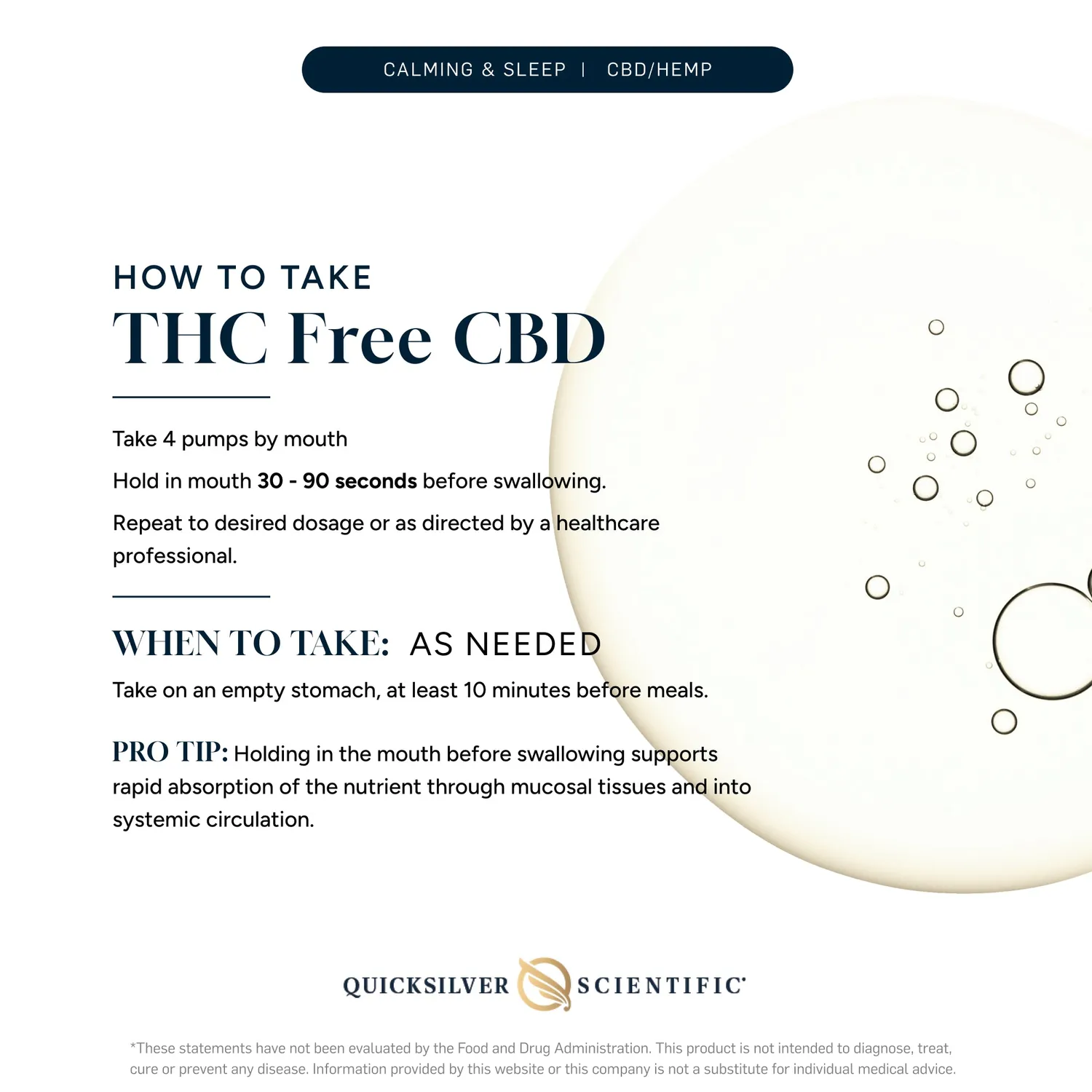 Quicksilver THC Free CBD-olje 50 ml – sitrus