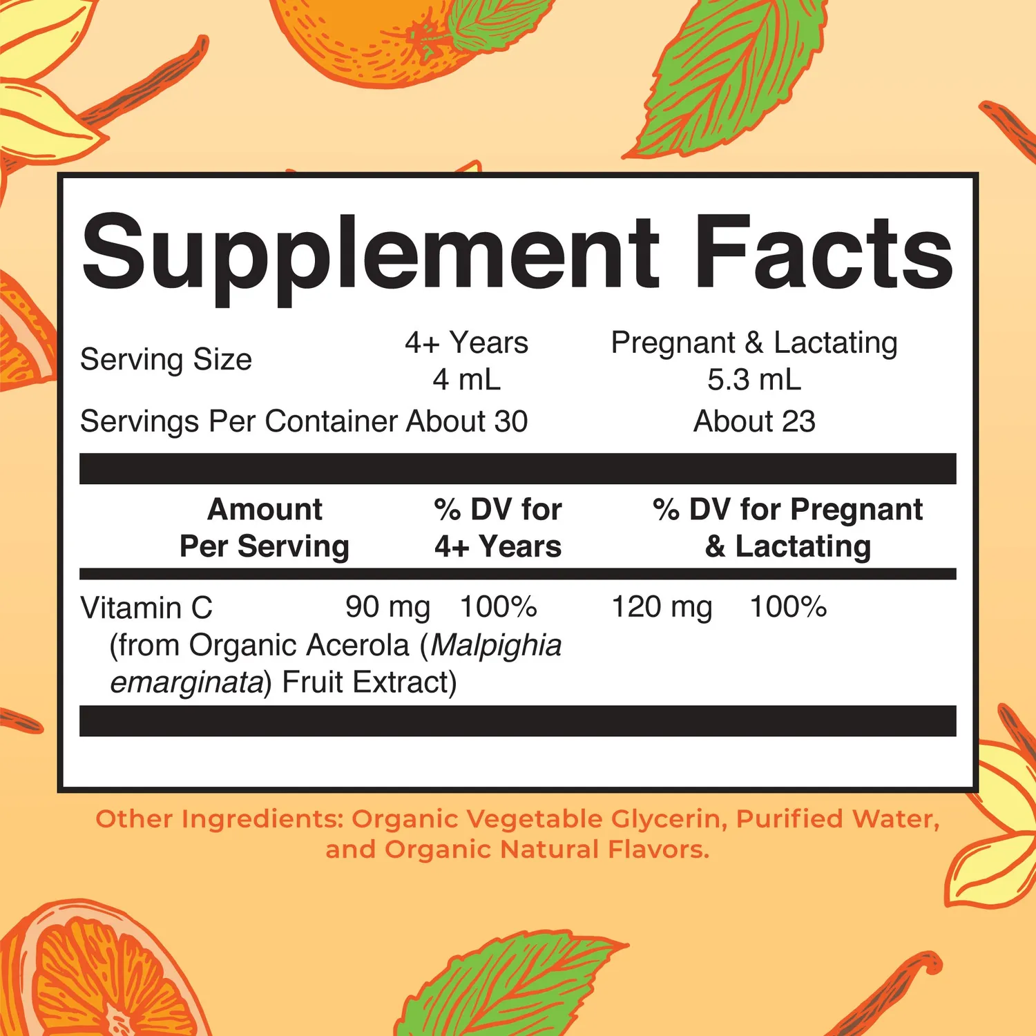 MaryRuth's Vitamin C vitamindråper 30 ml acerola