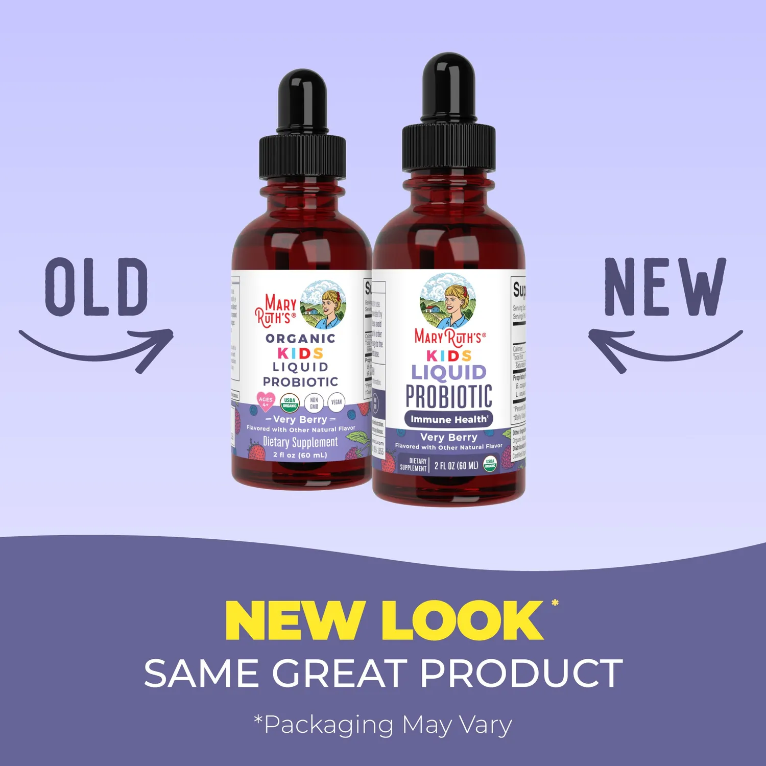 MaryRuth's Organic Kids Probiotika dråper bær 2 mrd CFU