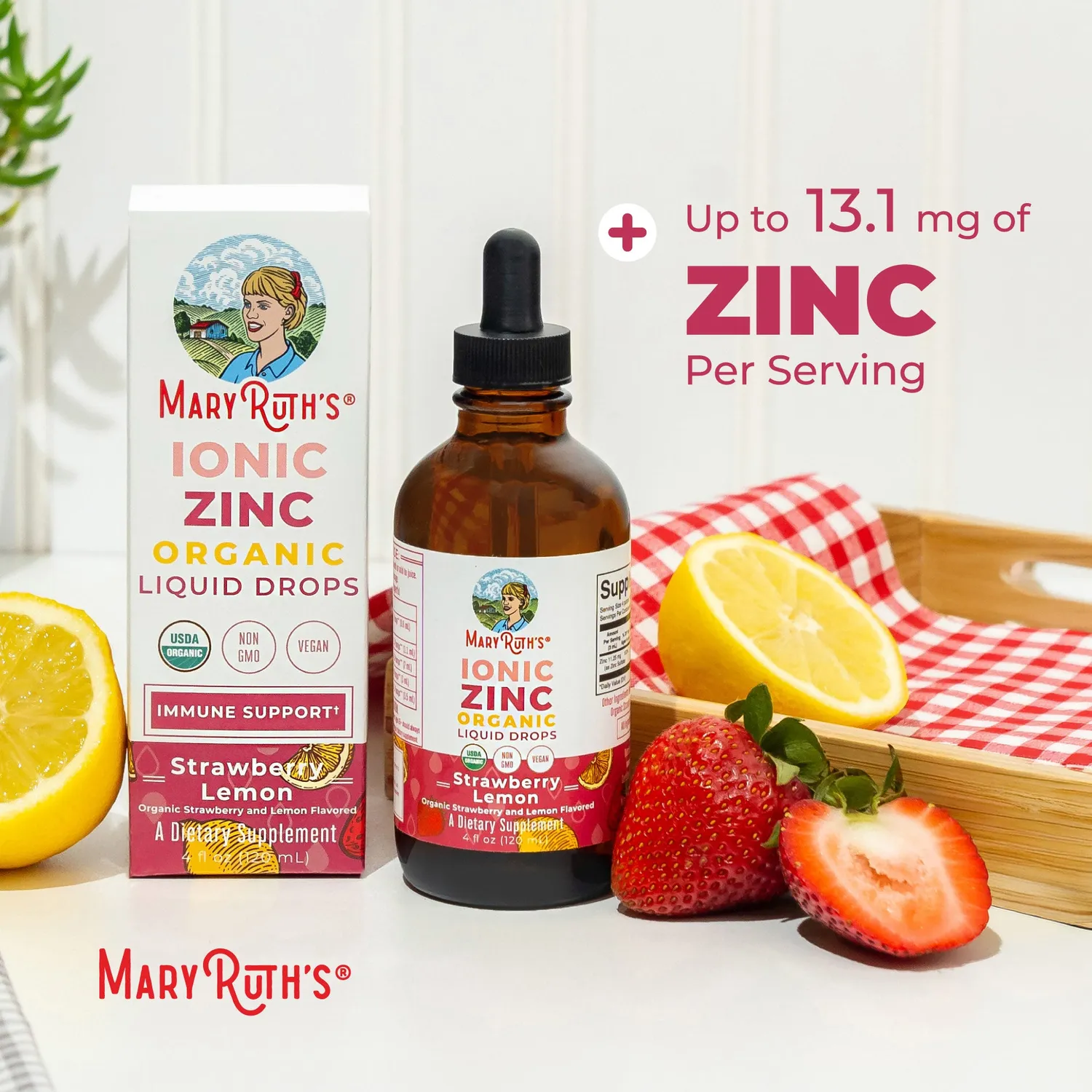 MaryRuth's Organic Ionic Zinc dråper sink