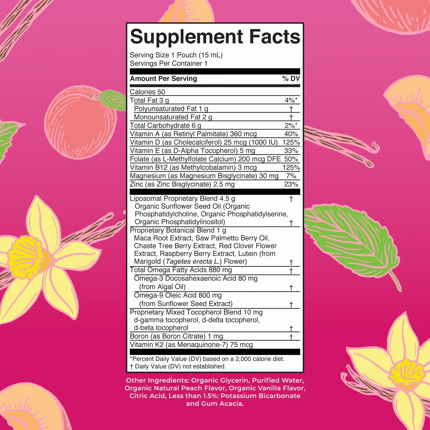 MaryRuth's Women's 40+ Multivitamin liposomal fersken