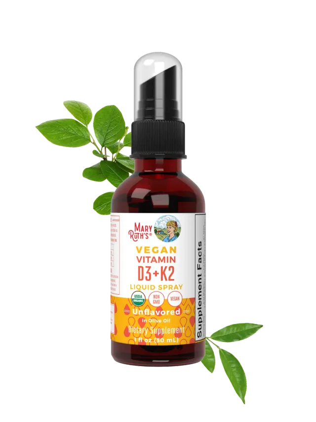 MaryRuth's Organic D3 + K2 spray usmaket 30 doser