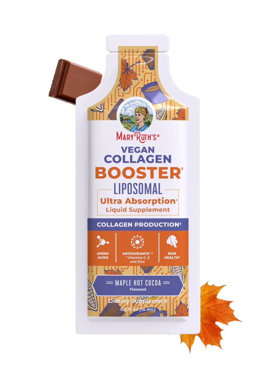 MaryRuth's Vegan Collagen Booster liposomal poser kakao