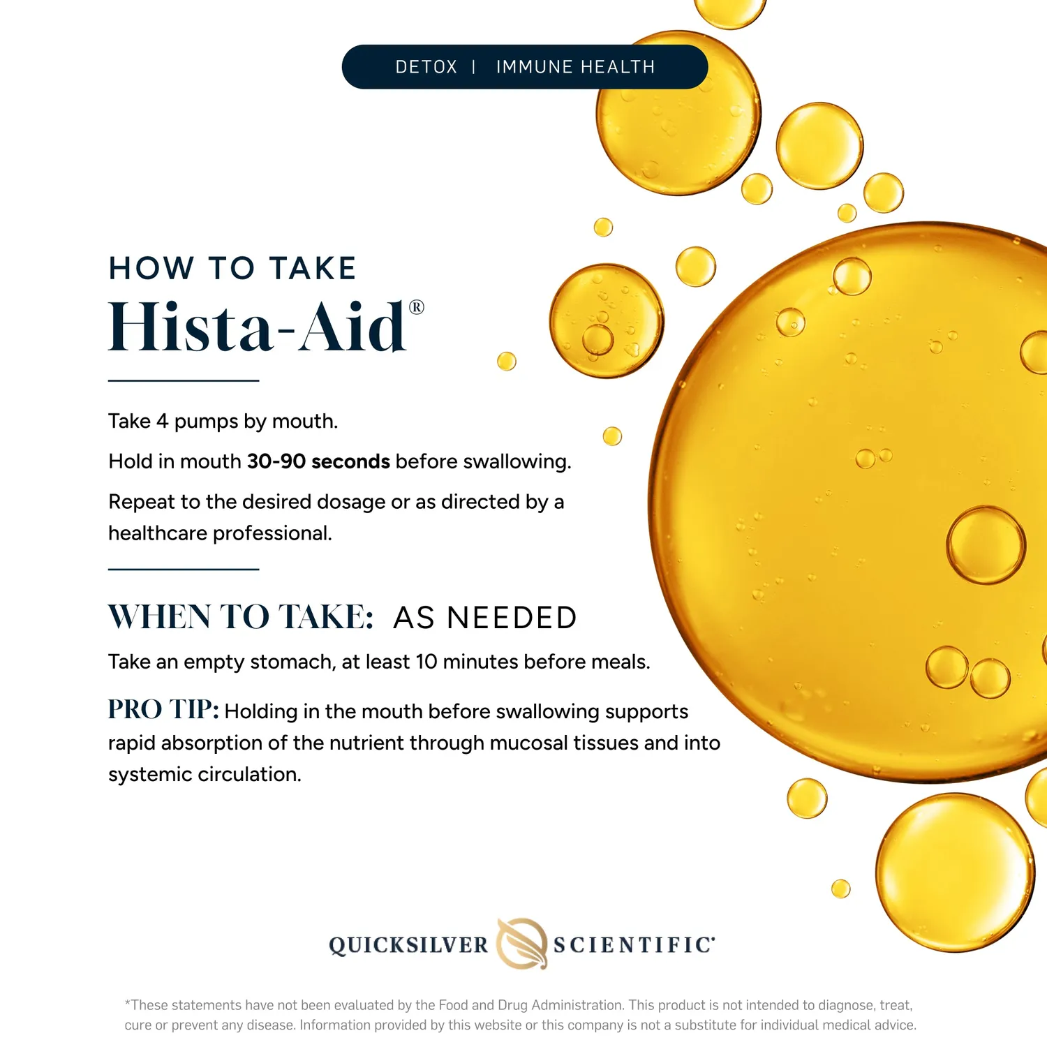 Quicksilver Scientific Hista-Aid dråper 50 ml histamin