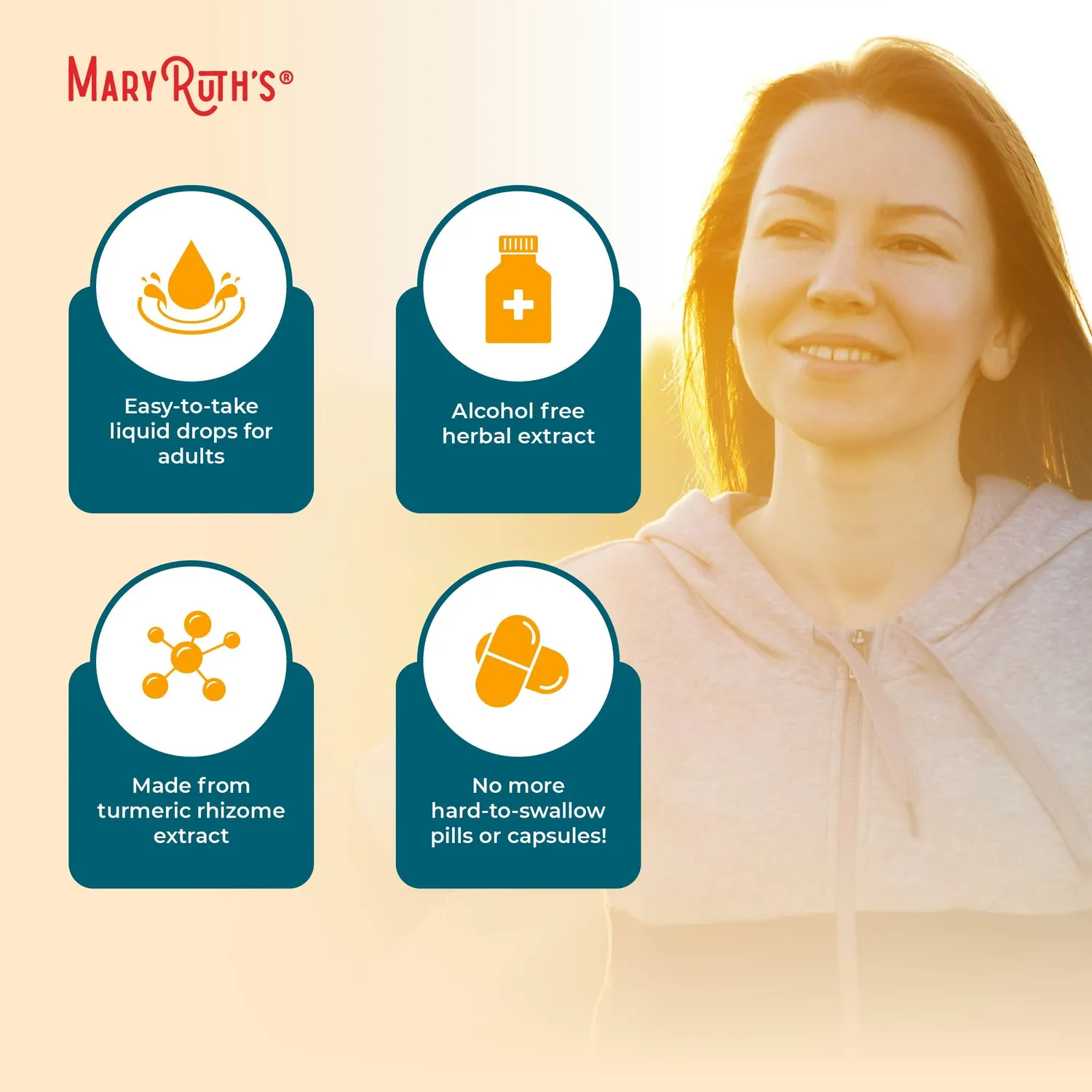 MaryRuth's Organic Turmeric dråper 1 oz