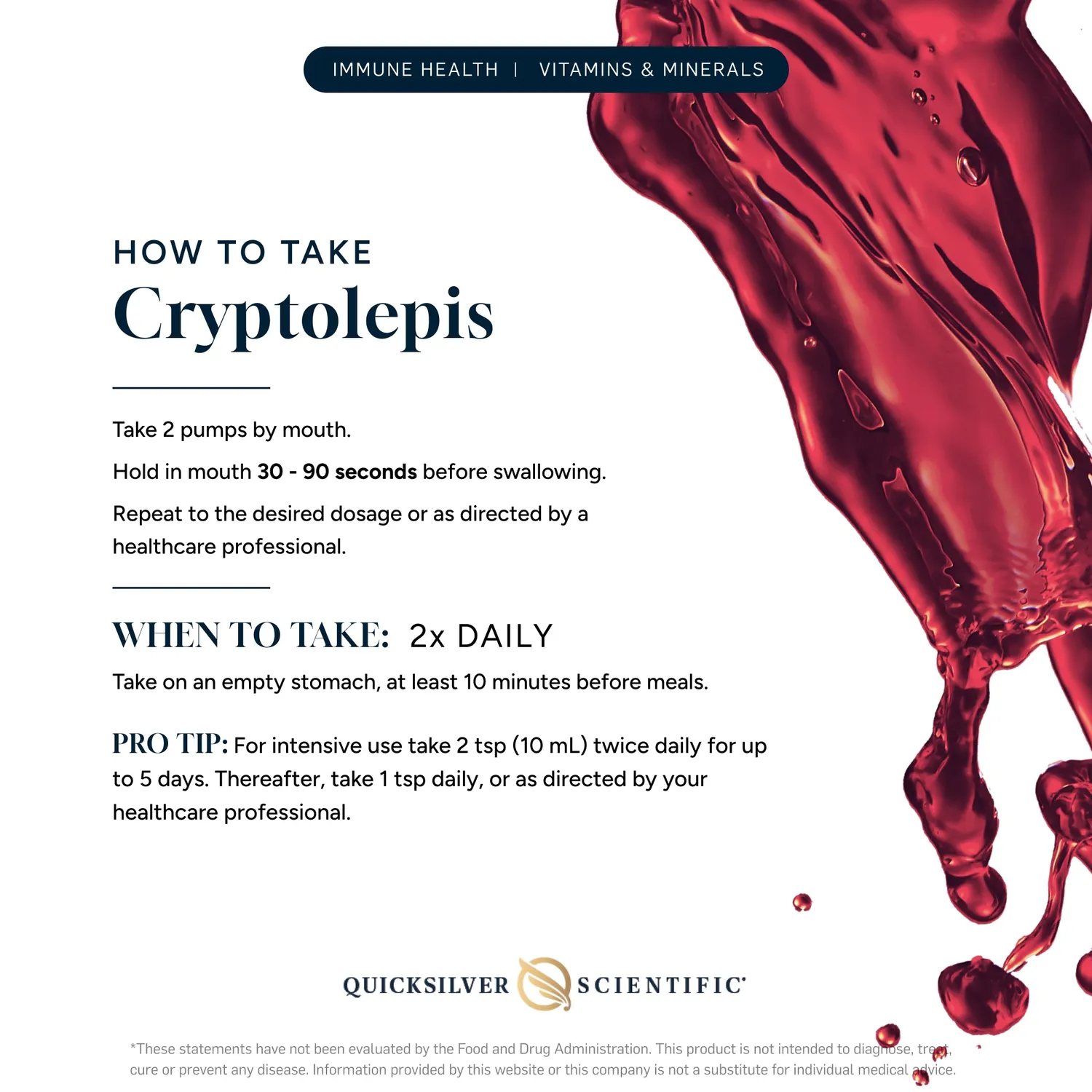 Quicksilver Scientific Liposomal Cryptolepis dråper 50 ml urteekstrakt