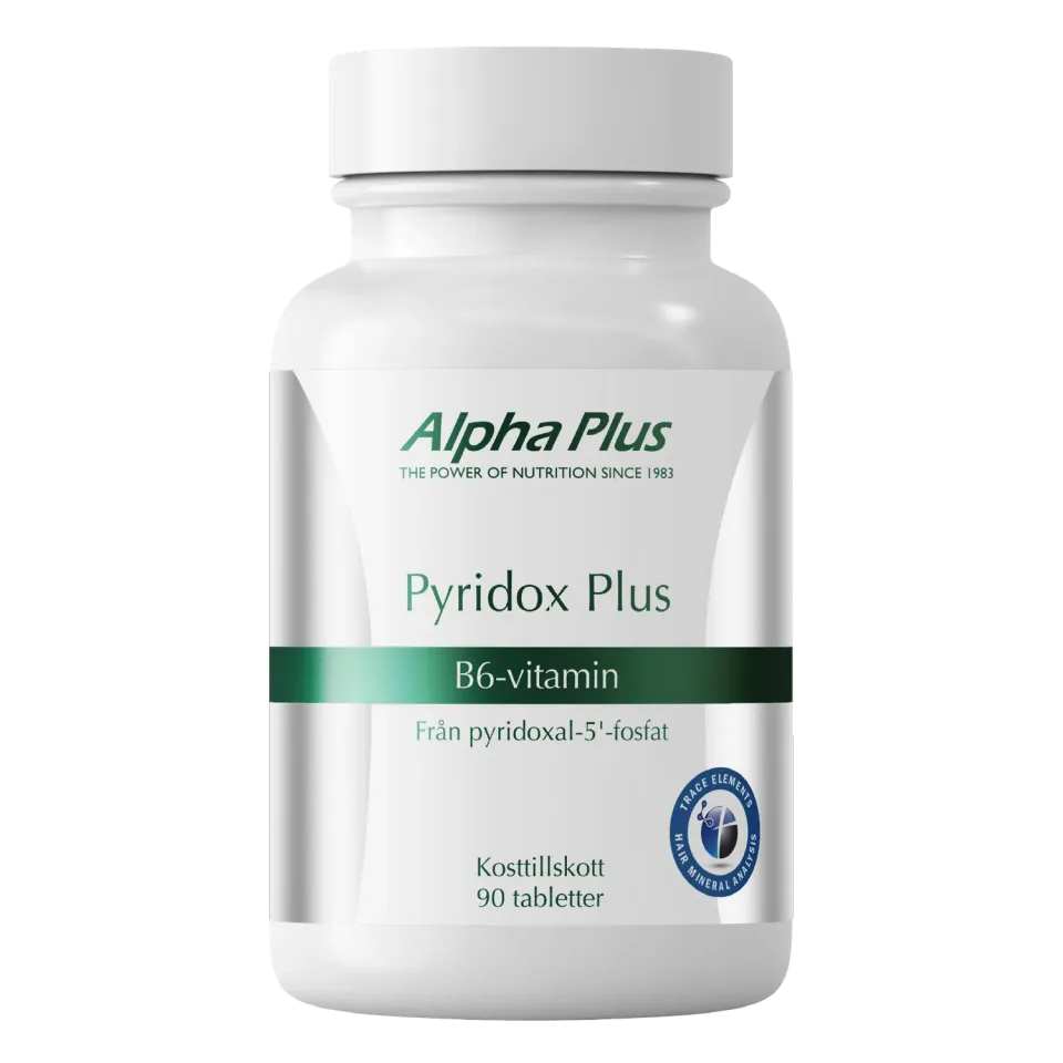 Alpha Plus Pyridox Plus tabletter 90 stk aktiv B6