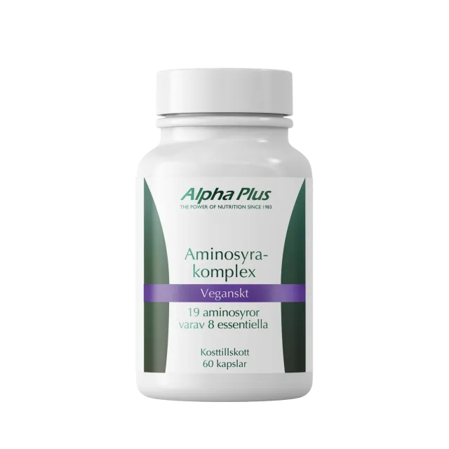 A+ Multivitamin Aminosyrekompleks kapsler 60 stk bredt