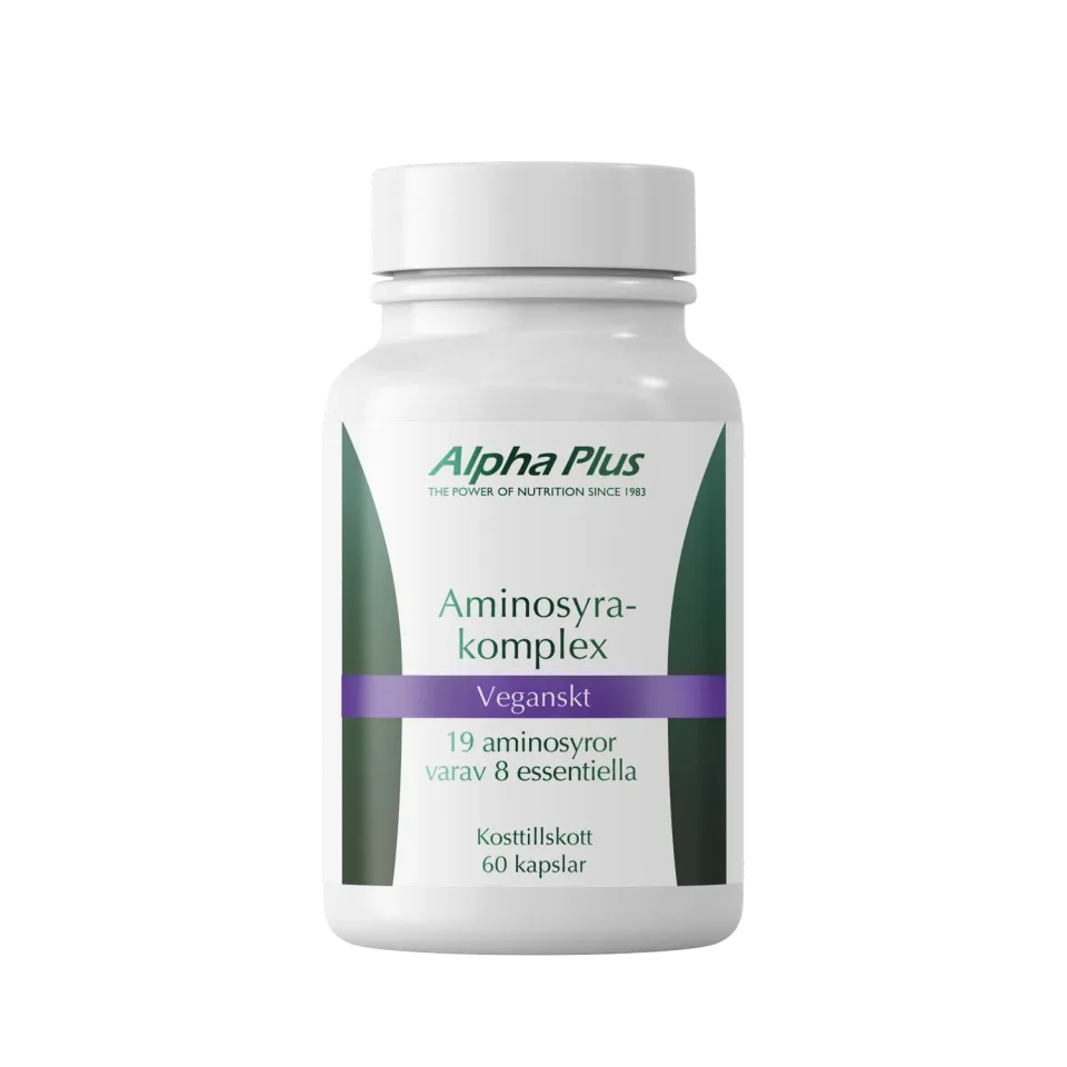 A+ Multivitamin Aminosyrekompleks kapsler 60 stk bredt