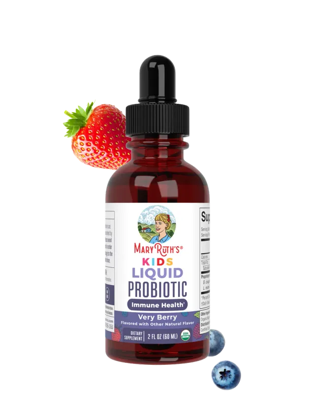 MaryRuth's Organic Kids Probiotika dråper bær 2 mrd CFU