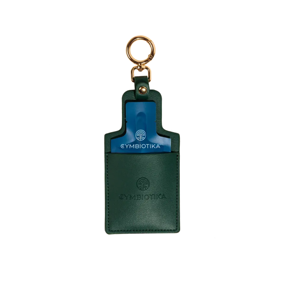 Cymbiotika Emerald packet holder smaragd gull