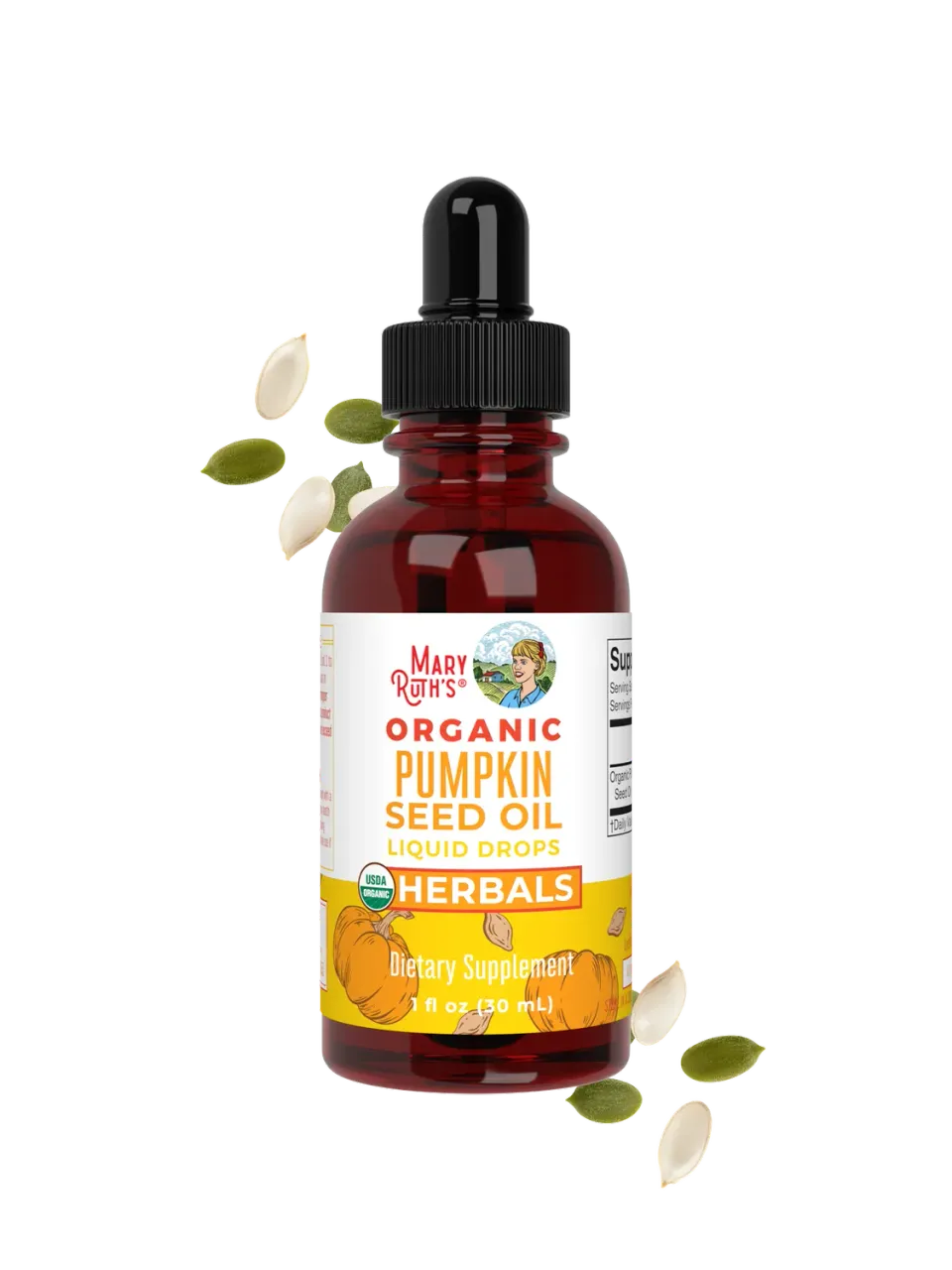 MaryRuth's Organic Pumpkin Seed Oil dråper 60 doser for menn