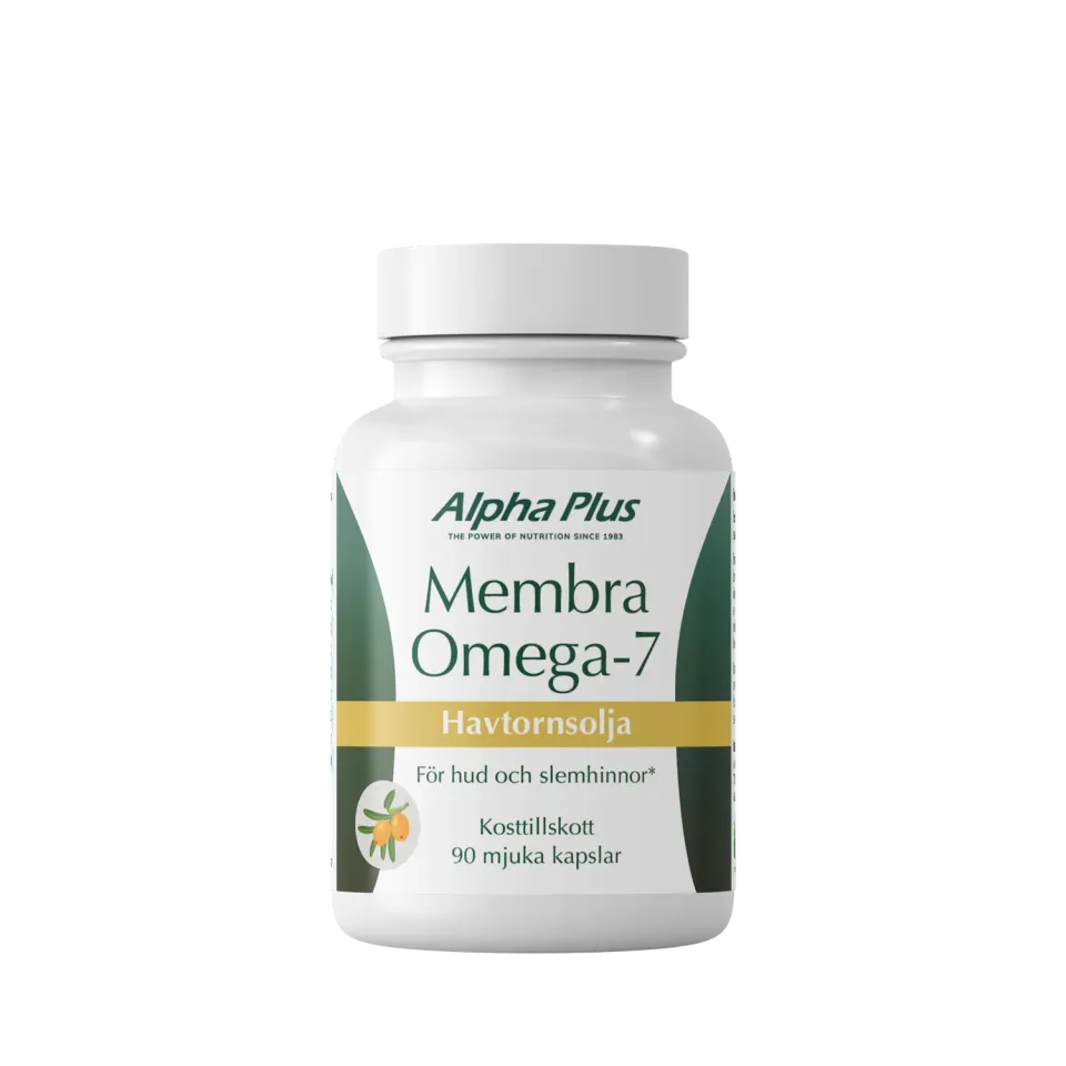 A+ Multivitamin Membra Omega-7 kapsler 90 stk tindved