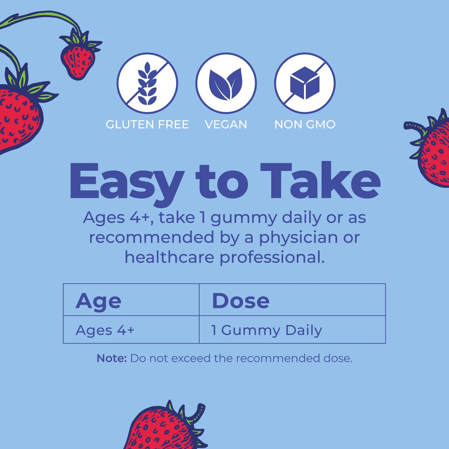 MaryRuth's Organic Vitamin D3 gummies jordbær familie