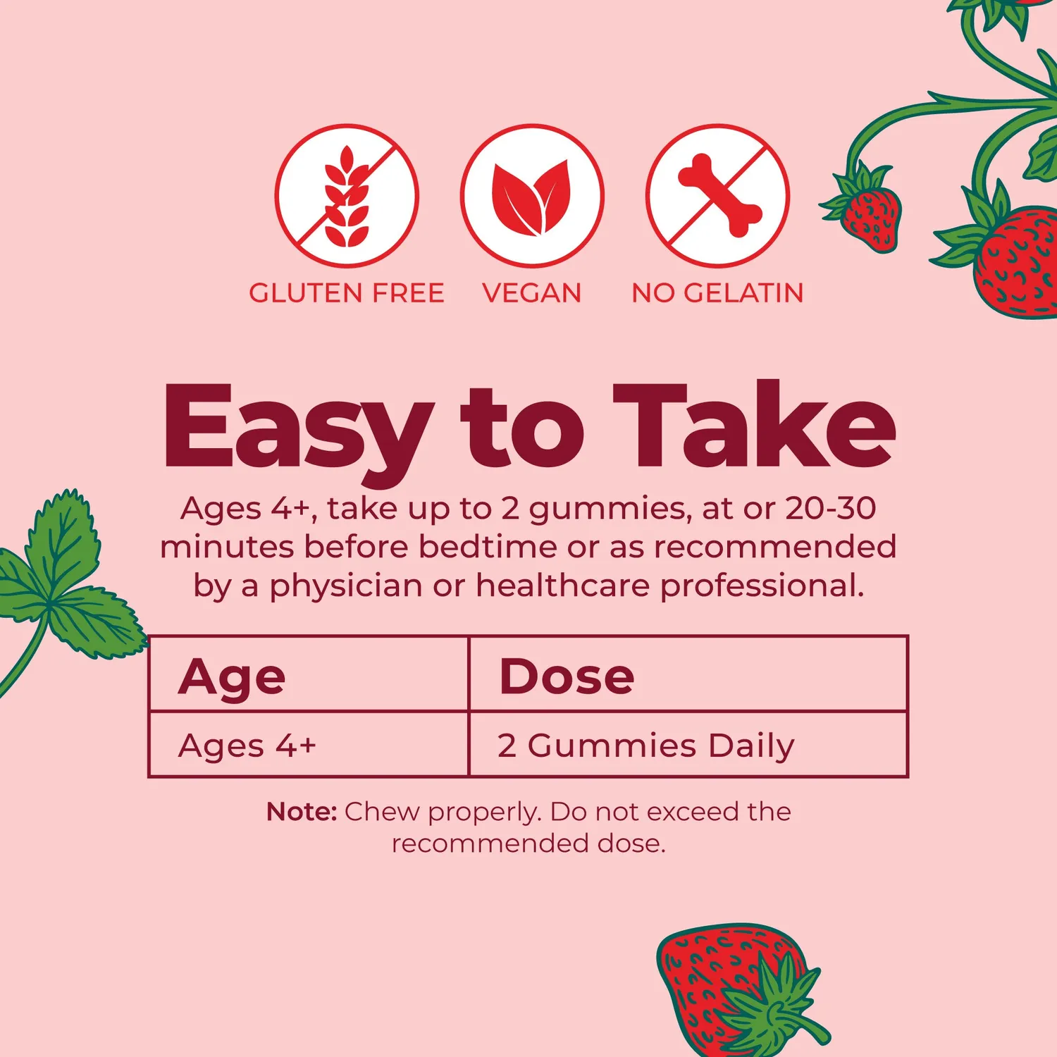 MaryRuth's Kids Nighttime vingummi 30 stk sukkerfri melatoninfri