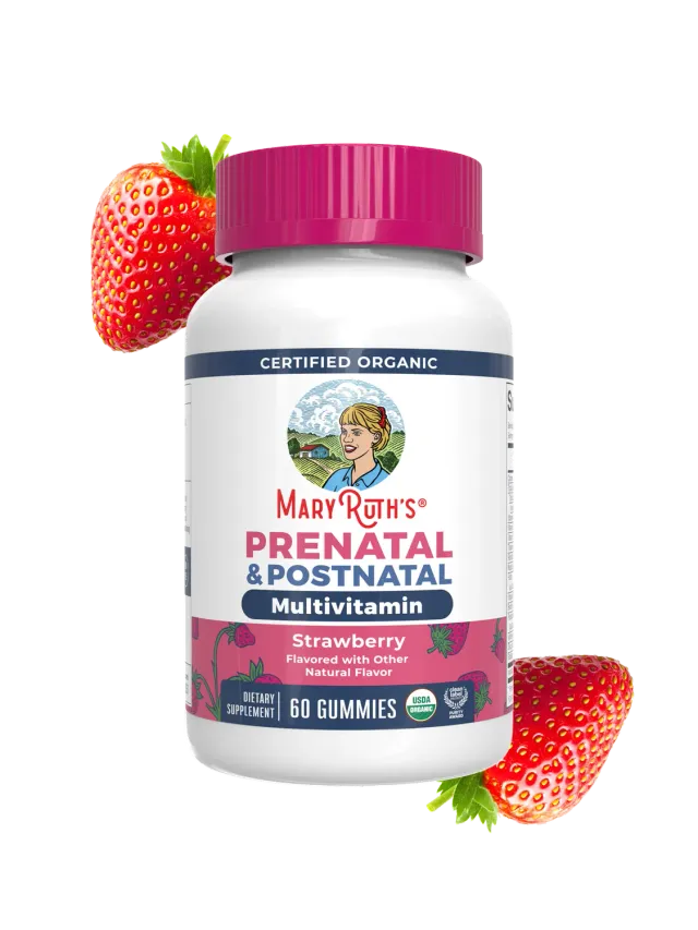 MaryRuth's Organic Prenatal & Postnatal Multivitamin gummies jordbær