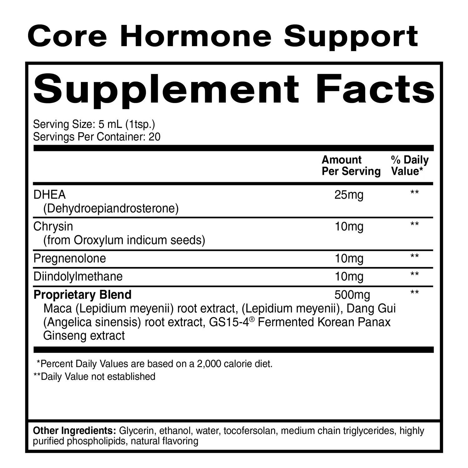 Quicksilver Scientific Core Hormone Support flytende 100 ml
