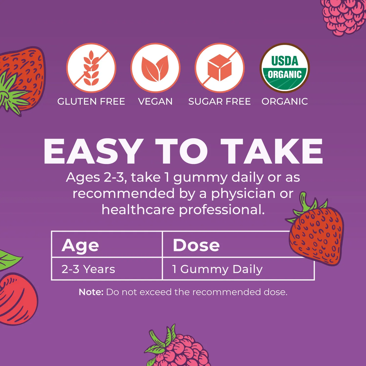 MaryRuth's Toddler Multivitamin vitamingummi bær