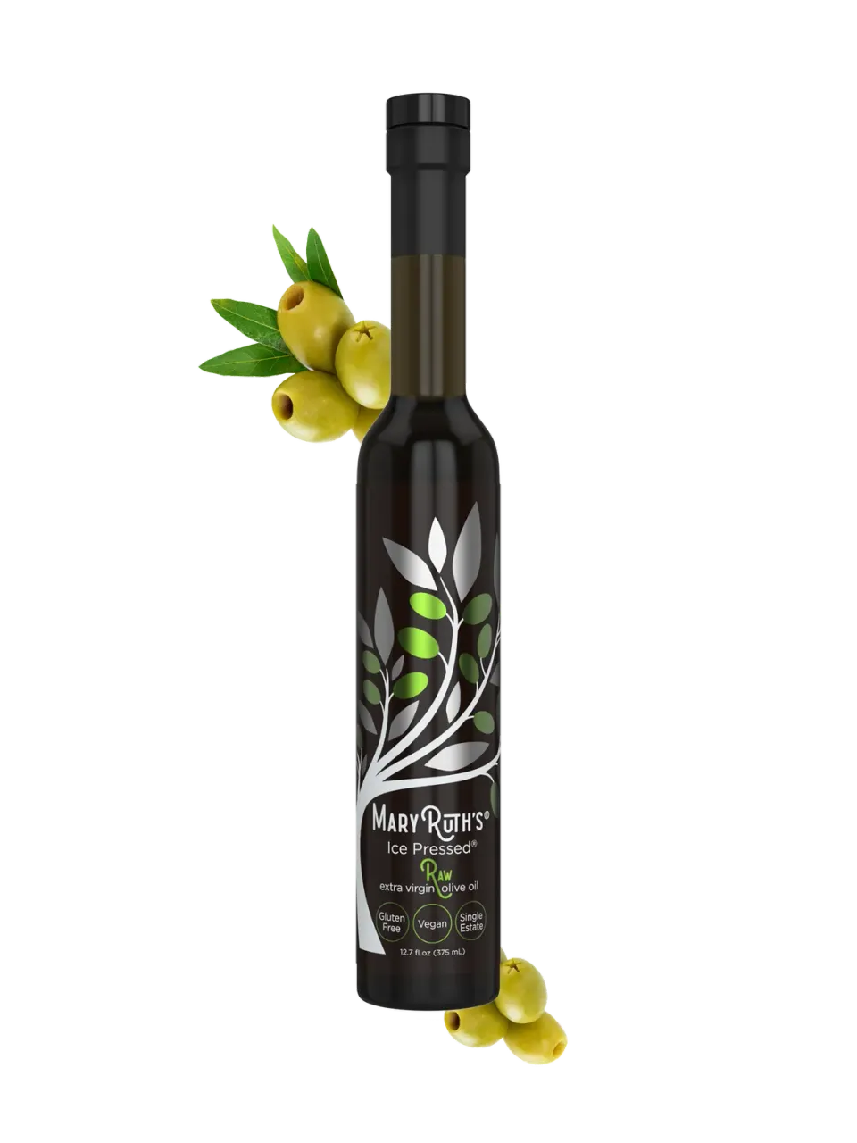 MaryRuth's Ice Pressed ekstra virgin olivenolje 375 ml rå