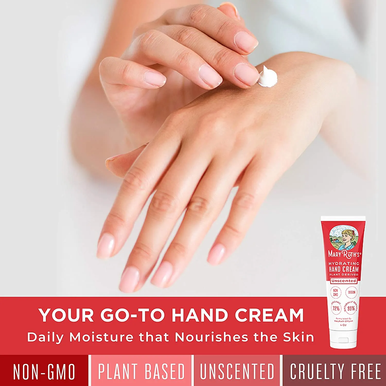 MaryRuth's Hydrating Hand Cream håndkrem 4 oz parfymefri