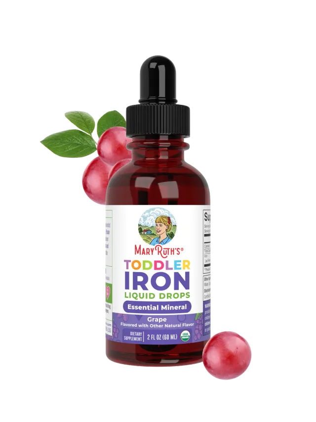 MaryRuth's Organic Toddler Iron dråper 60 doser skånsomt jern