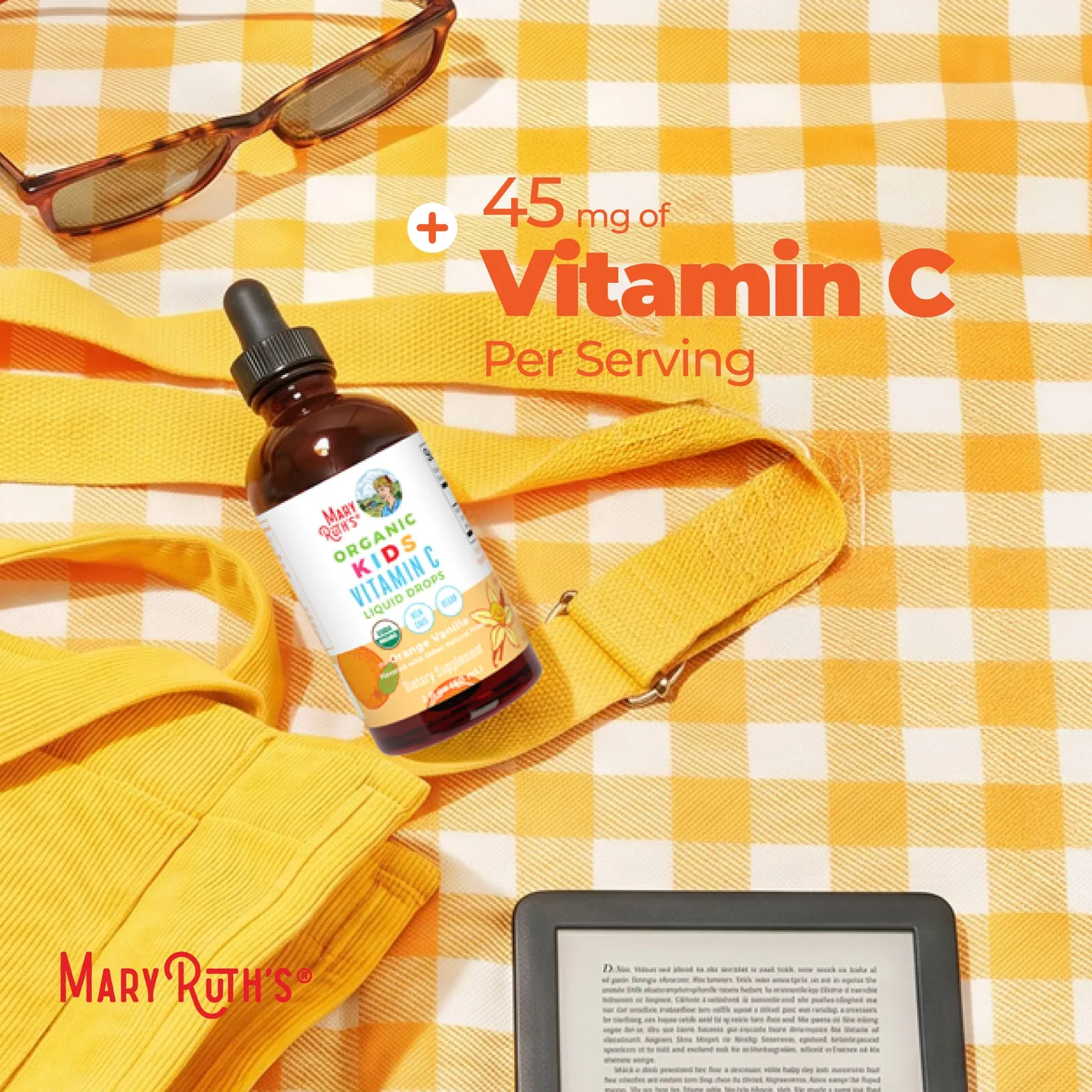 MaryRuth's Kids Vitamin C dråper appelsin-vanilje 30 doser