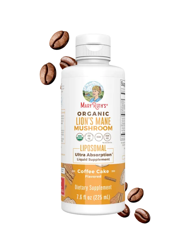 MaryRuth's Organic Lion's Mane Liposomal sopp kaffekake