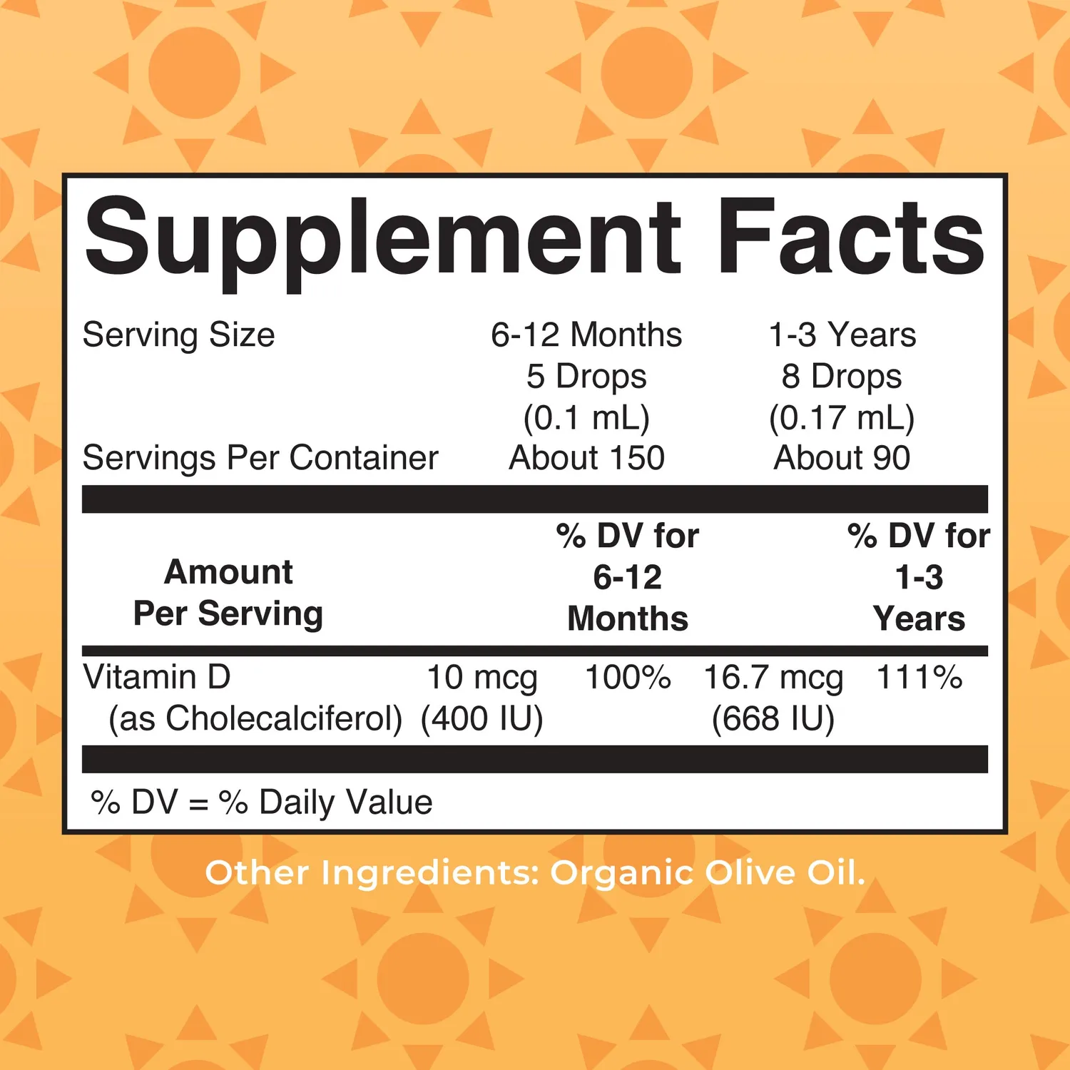 MaryRuth's Infant Toddler Vitamin D3 dråper 90 doser smakfri