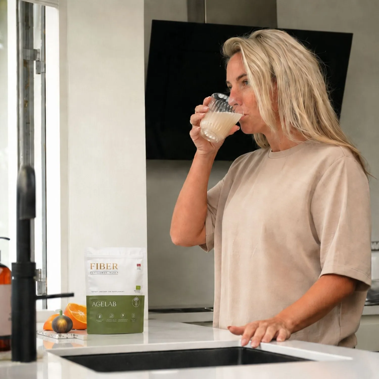 NAD Total Fiber psyllium husk fiberpulver 240 g økologisk