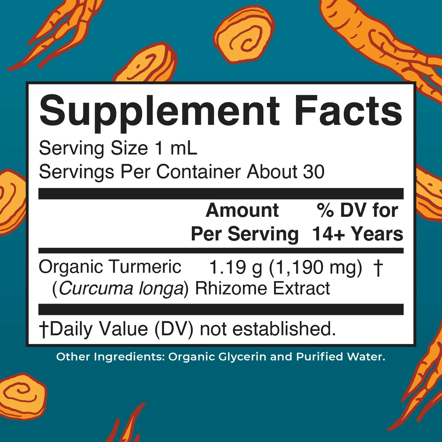 MaryRuth's Organic Turmeric dråper 1 oz