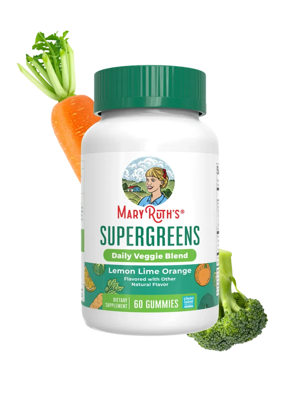 MaryRuth's Super Greens vingummi sitron-lime 2 stk