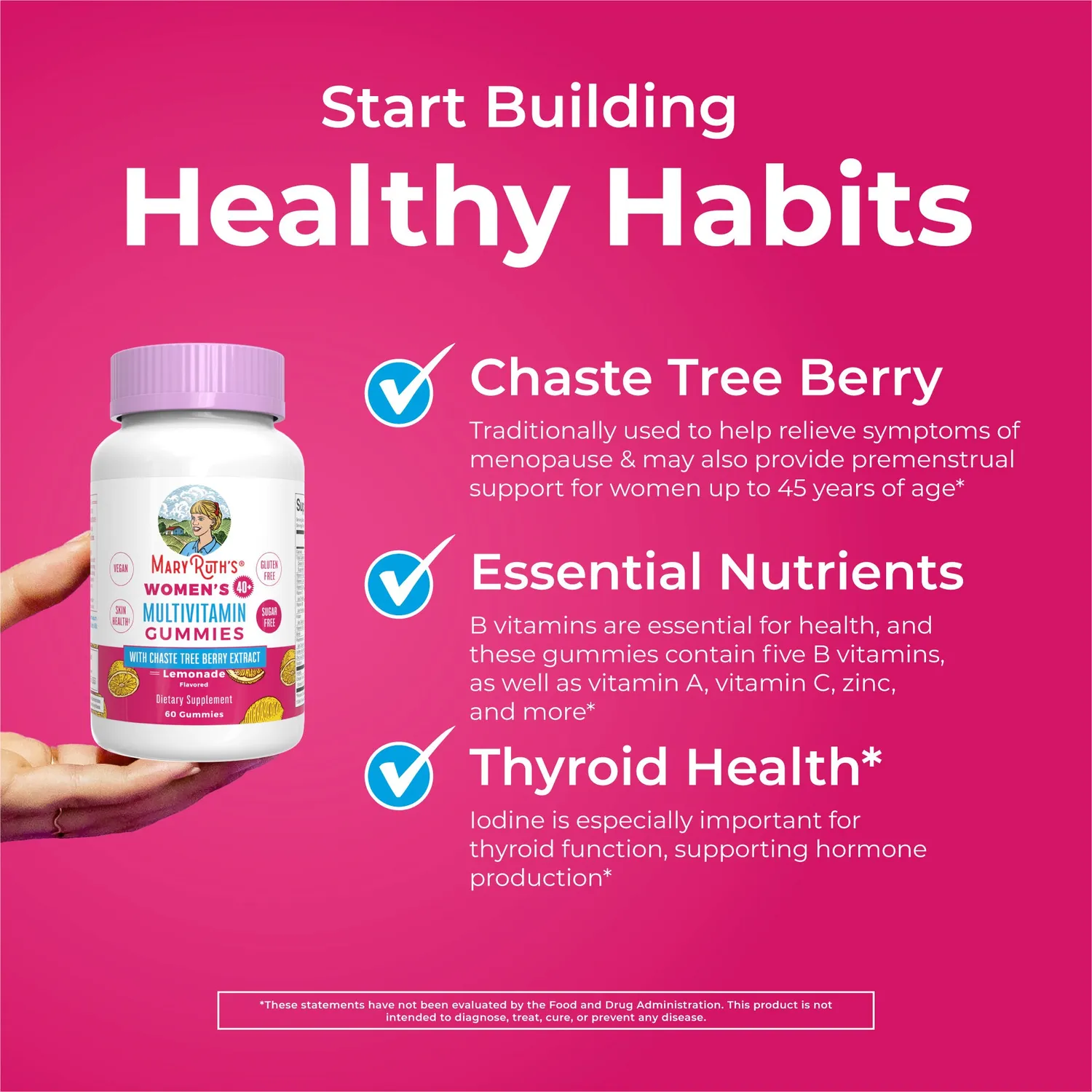 MaryRuth's Women's 40+ Multivitamin gummies kvinner 40+