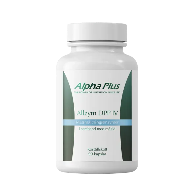 A+ Multivitamin AllZym DPP IV enzymkapsler 90 stk fordøyelse