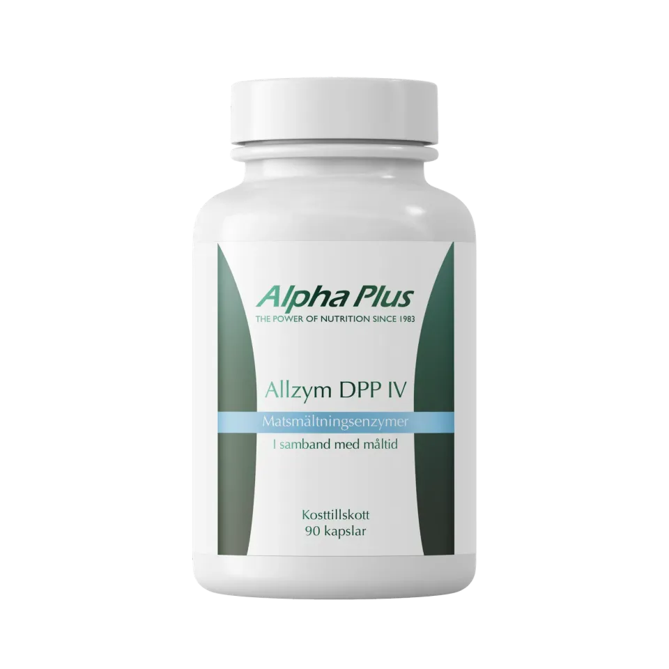 A+ Multivitamin AllZym DPP IV enzymkapsler 90 stk fordøyelse