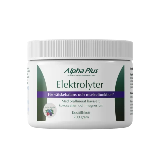 A+ Multivitamin Elektrolyter pulver 200 g skogsbær
