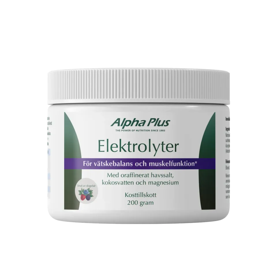 A+ Multivitamin Elektrolyter pulver 200 g skogsbær