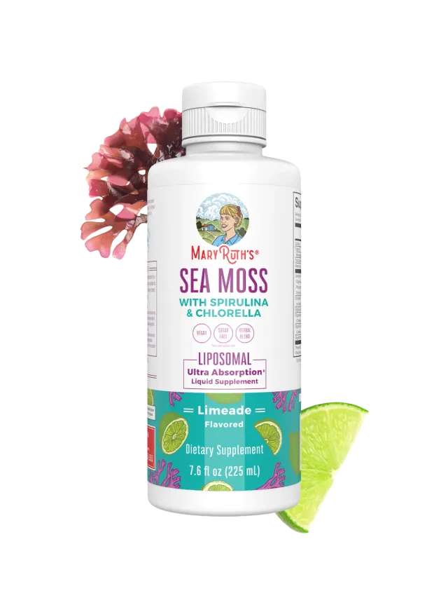 MaryRuth's Sea Moss Spirulina Chlorella liposomal lime