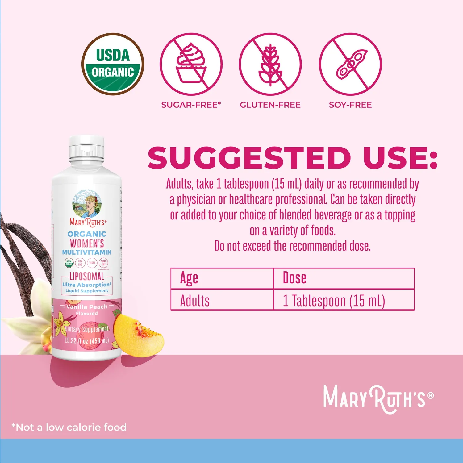 MaryRuth's Women Multivitamin liposomal kvinner 30 doser